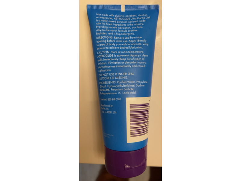 Astroglide Ultra Gentle Gel Personal Lubricant, 3 oz/85 g