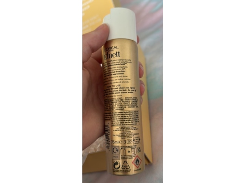 L'oreal Paris Elnett Micro Diffusion Hair Spray, Strong Hold, 75 mL