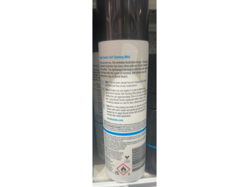 Bondi Sands Self Tanning Mist, Light/Medium, Coconut Scent, 8.8 fl oz/250 mL