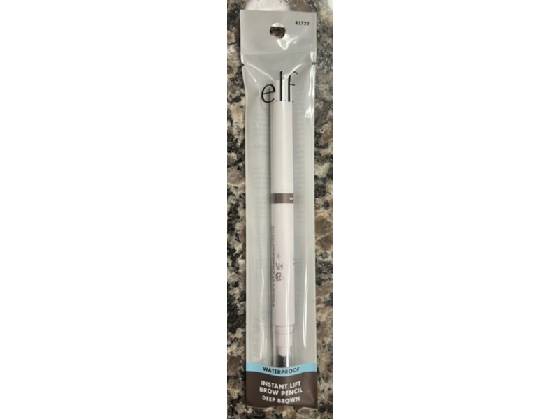 e.l.f. Waterproof Instant Lift Brow Pencil, Deep Brown,