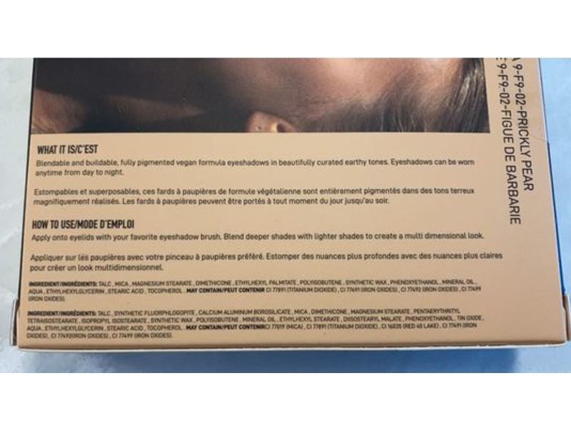 Jason Wu Flora 9 Eyeshadow Palette, Prickly Pear, 0.02 oz/0.65 g