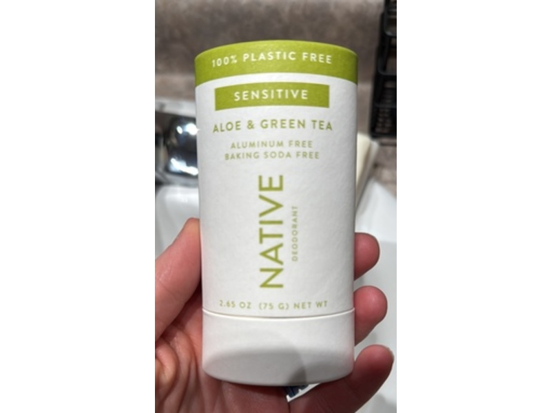 Native Deodorant, Aloe & Green Tea, 2.65 fl oz/75 g