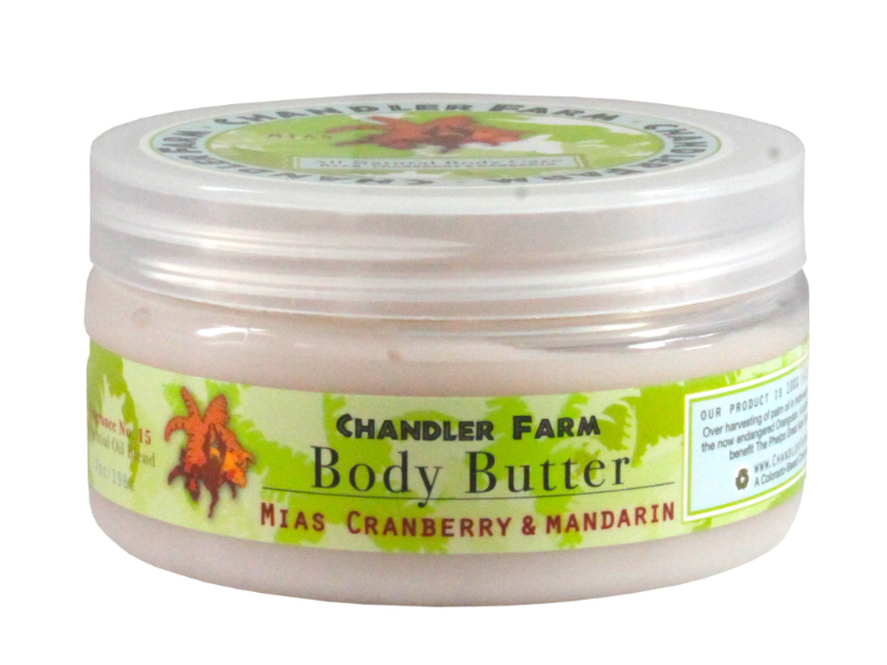 Chandler Farms Body Butter, Mias Cranberry & Mandarin, 7 oz