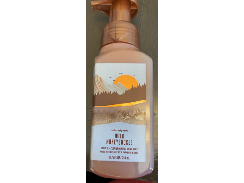 Bath & Body Works Gentle + Clean Foaming Hand Soap, Wild Honey Suckle, 8.75 fl oz/259 mL