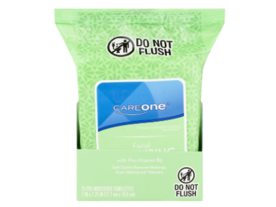 Careone Facial Cleansing Towelettes, 25 Count