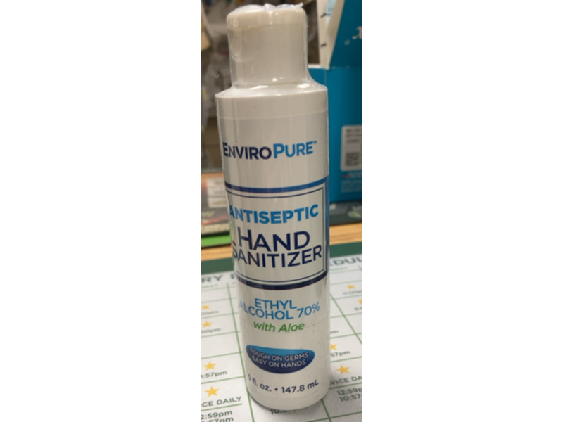Enviropure Antiseptic Hand Sanitizer, Aloe, 5 fl oz/147.8 mL