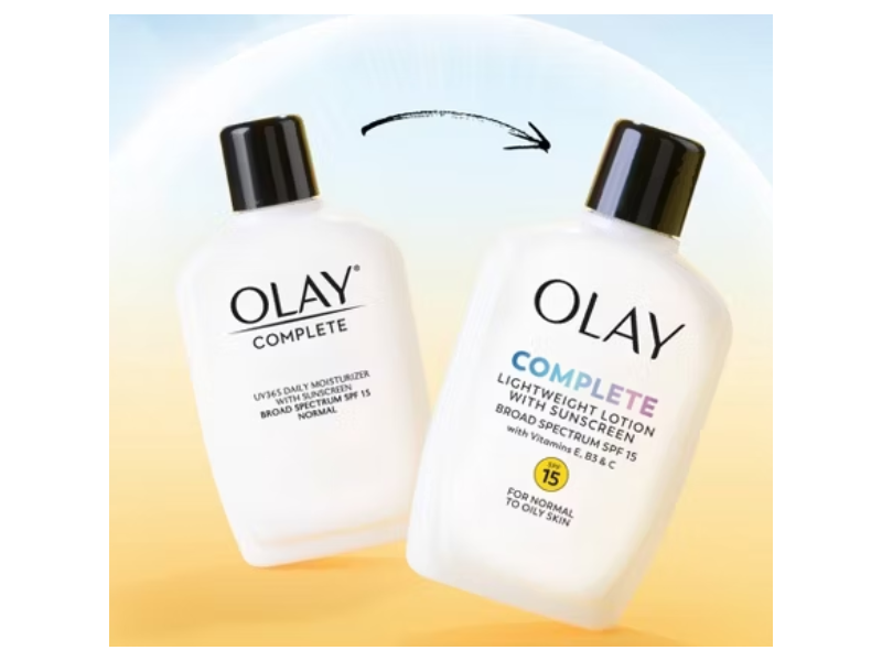 Olay Complete Lightweight Lotion Sunscreen, SPF 15, Normal To Oily Skin, 6 fl oz/177 mL