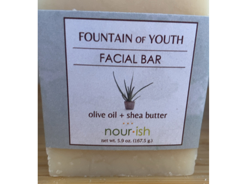 Nourish Fountain Of Youth Facial Bar, Olive Oil + Shea Butter, 5.9 oz/167.5 g