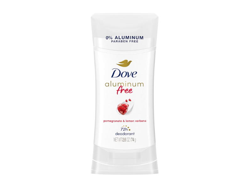 Dove Aluminum Free Deodorant, Pomegranate & Lemon Verbena, 2.6 oz/74 g, Pack Of 3