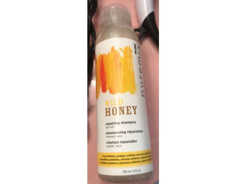 Rusk Puremix Repairing Shampoo, Wild Honey, Dry Hair, 12 fl oz/355 mL