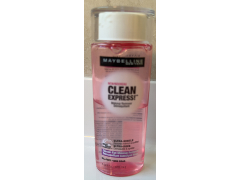 Maybelline New York Clean Express Classic Eye Makeup Remover, 4 fl oz/120 mL
