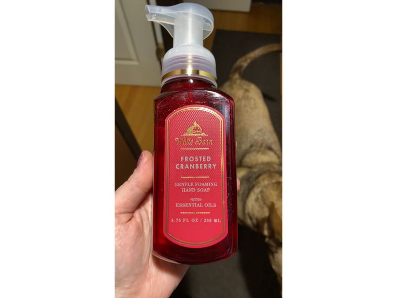 Bath & Body Works White Barn Candle Company Gentle Foaming Hand Soap 8.75 fl oz Frosted Cranberry