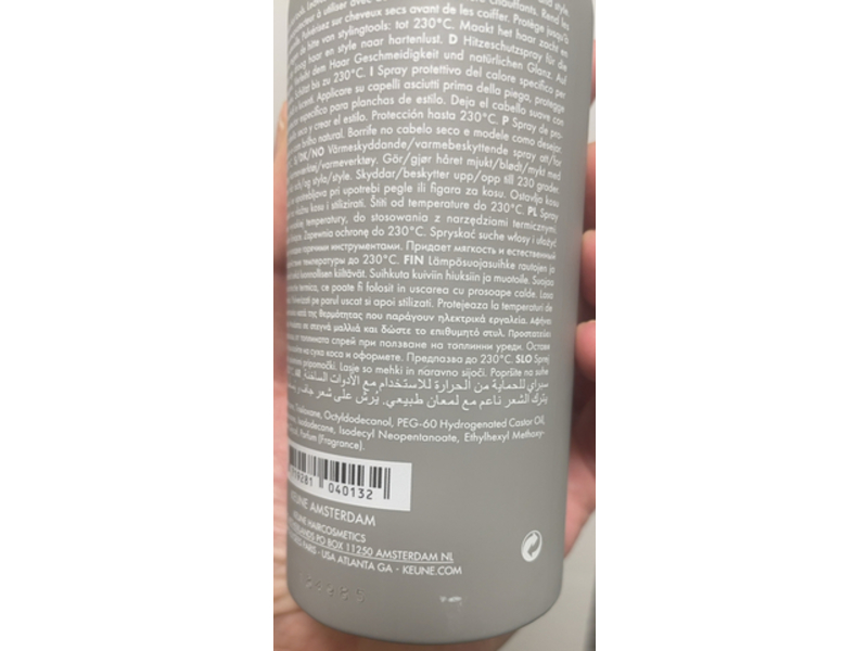 Keune Style Heat Protect Hot Iron Spray, 6.8 fl oz/200 mL