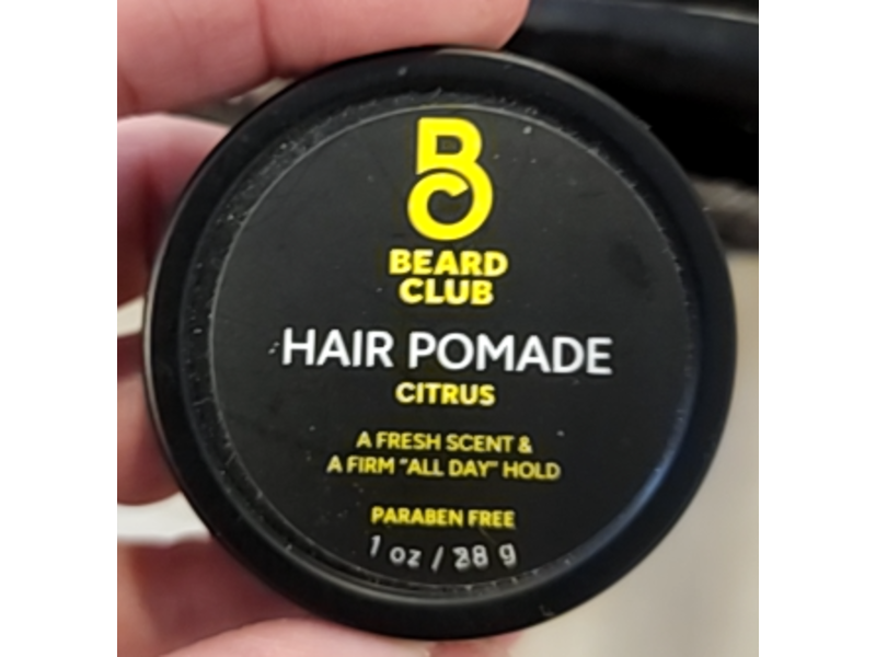 Beard Club Hair Pomade, Citrus, 1 oz/28 g