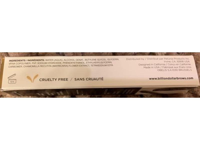 Billion Dollar Brows Clear Brow Gel, 0.10 fl oz/3 mL