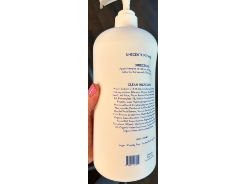 Routine Wellness Shampoo, Unscented, 33.81 oz/1 L