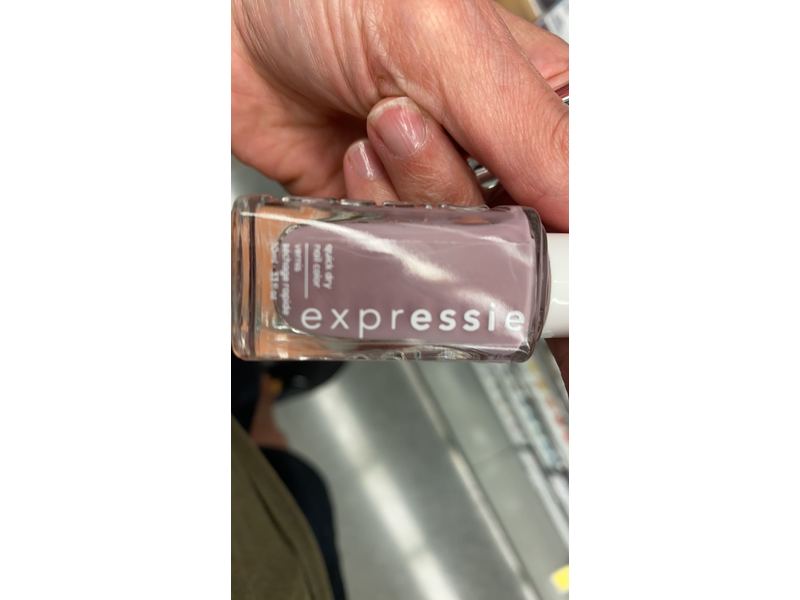 essie expressie Quick-Dry Vegan Nail Polish, Soft Lilac Purple 210 Throw It On, 0.33 fl oz