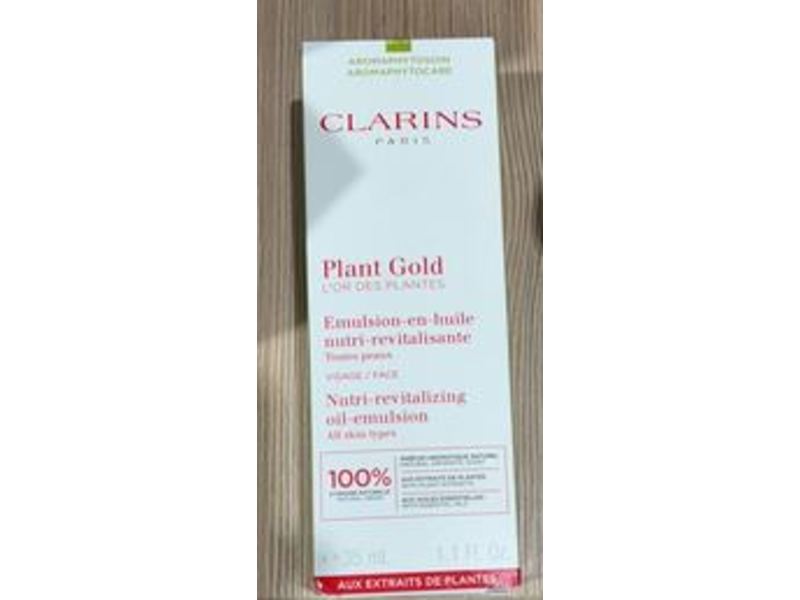 Clarins Plant Gold Nutri-Revitalizing Oil-Emulsion, 1.1 fl oz/35 mL
