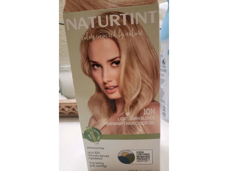 Naturtint Permanent Hair Color Gel, 10N Light Dawn Blonde, 5.07 fl oz/150 mL