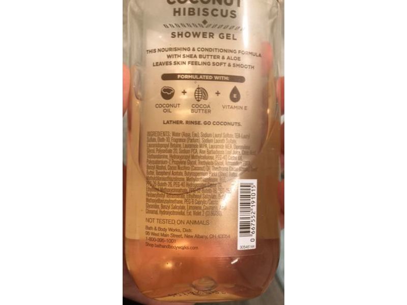 Bath & Body Works Coconut Hibiscus Shower Gel, 10 fl oz / 295 mL