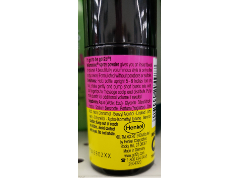 Got 2B Volumaniac Bodifying Spray Powder, 0.28 oz / 7.93 g