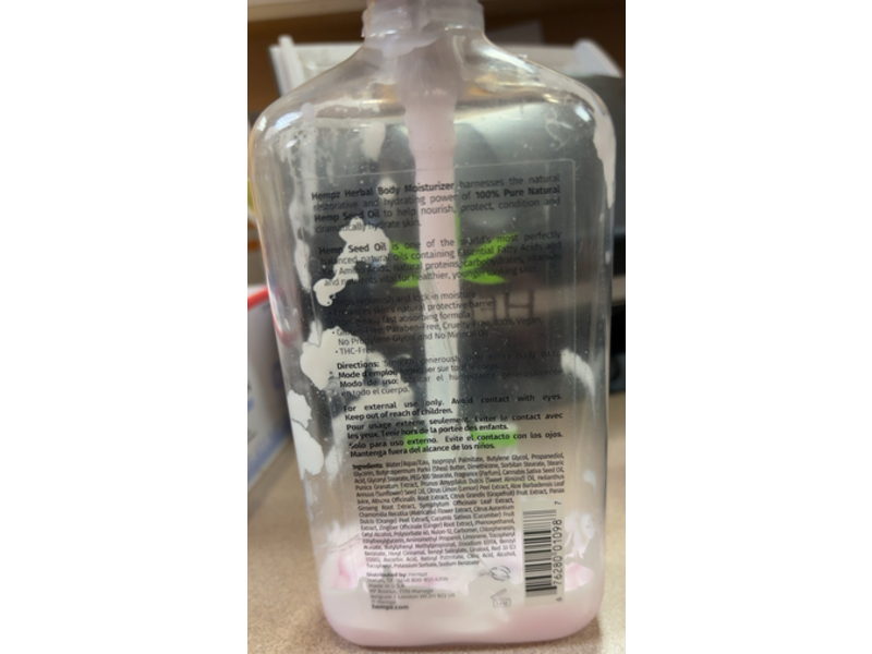 Hempz Herbal Body Moisturizer, Pomegranate, 17 fl oz/500 mL