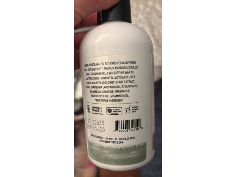 Spinster Sisters Co Body Butter, Moss Magnesium, 8 oz/227 g, Pack Of 3