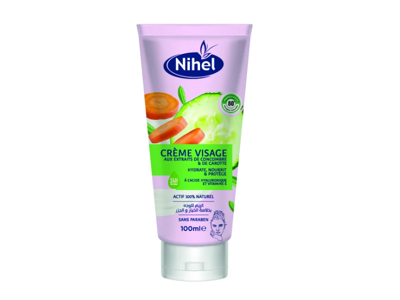 Nihel Face Cream, Cucumber & Carrot, 100 mL