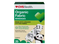 CVS Health Organic Fabric Bandages, Aloe, 20 Count - thumbnail 1