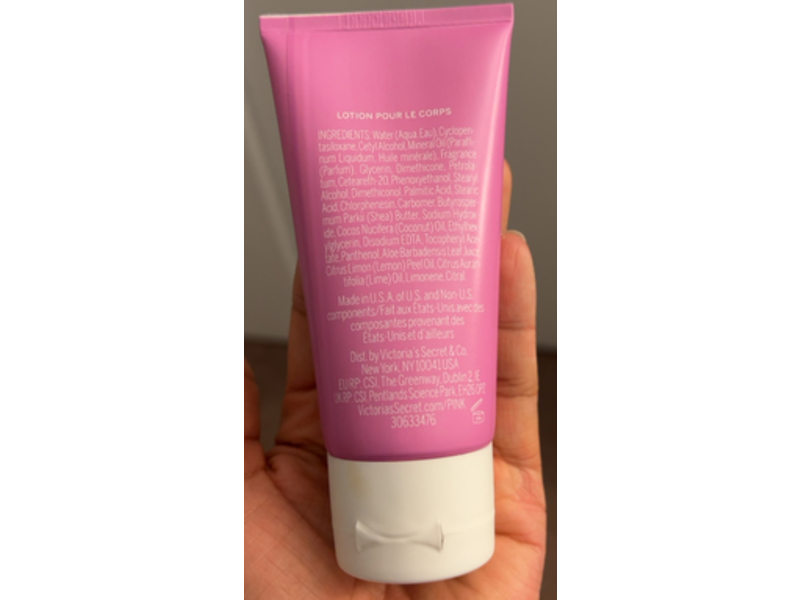 Victoria's Secret Pink Fresh & Clean Body Lotion, Sweet Apple +Fresh Tangerine Sea Spray, 2.5 fl oz/75 mL