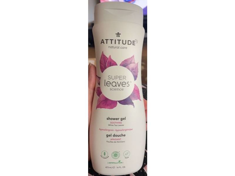Attitude Soothing Shower Gel, White Tea Leaves, 16 fl oz/473 mL
