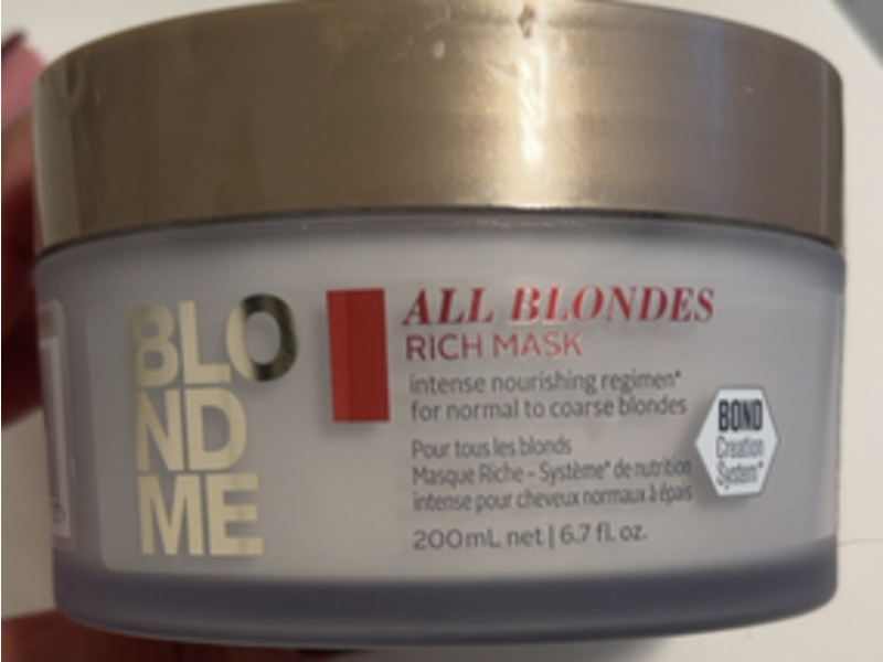 Schwarzkopf Blond Me All Blondes Rich Mask, 6.7 fl oz/200 mL