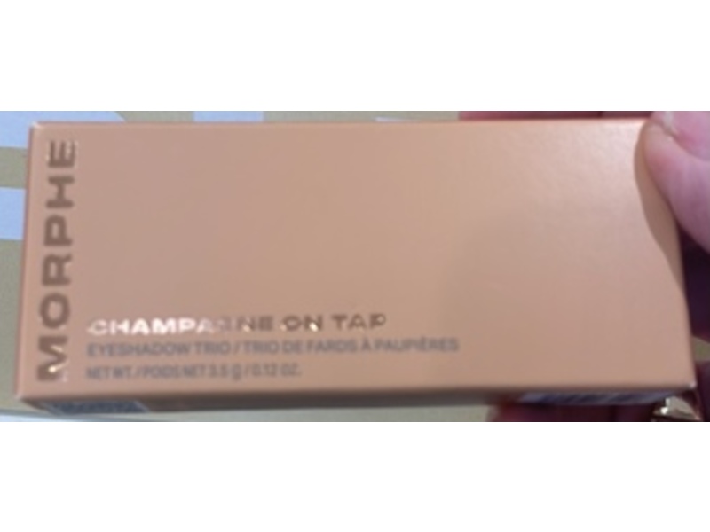 Morphe Trio Eyeshadow Palette, Champagne On Tap, 0.12 fl oz/3.5 g