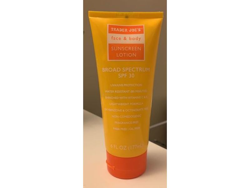 Trader Joe's Face & Body Sunscreen Lotion, 6 fl oz