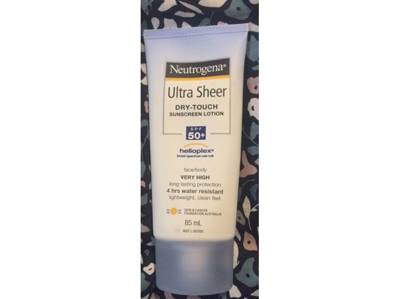 Neutrogena Ultra Sheer Dry-Touch Sunscreen Lotion, SPF 50+, 85 mL