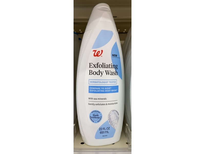 Walgreens Exfoliating Body Wash, 22 fl oz/651 mL
