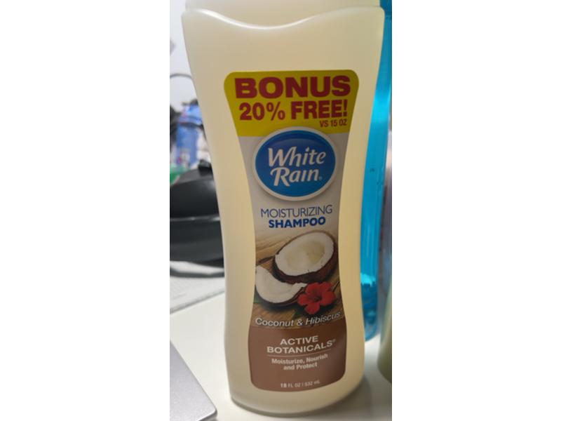 White Rain Moisturizing Shampoo, Coconut & Hibiscus, 18 fl oz/532 mL