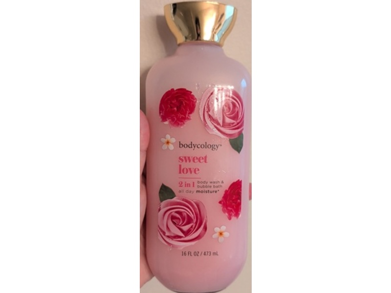 Bodycology 2 In 1 Body Wash & Bubble Bath, Sweet Love, 16 fl oz/473 mL
