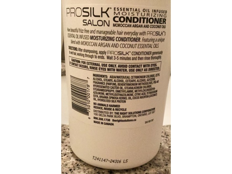 Pro Silk Salon Moisturizing Conditioner, Moraccan Argan & Coconut Oil, 32 fl oz/946 mL