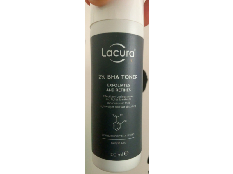 Lacura 2% Bha Exfoliates & Refines Toner, Salicylic Acid, 100 mL