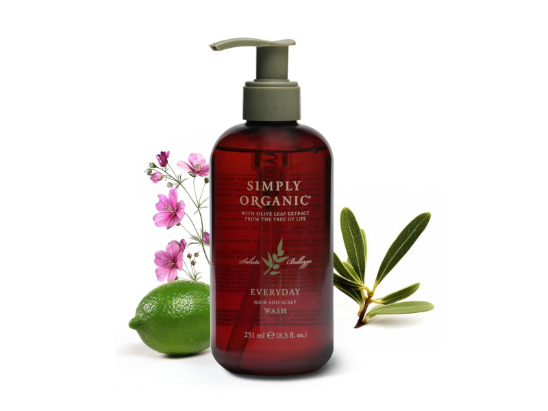 Simply Organic Refresh Hair & Scalp Wash with Olive Leaf Extract, 8.5 fl oz/251 mL