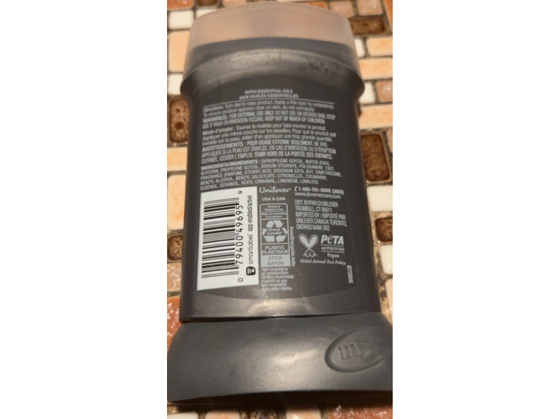 Dove Men + Care Aluminum Free Deodorant Stick, Morning Fresco, 3.0 oz/85 g, Pack of 3