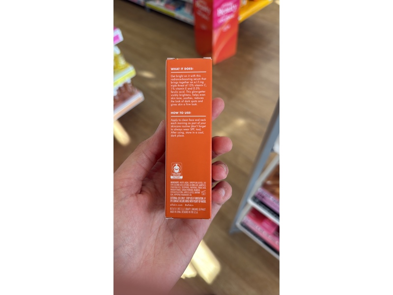 e.l.f. Cosmetics Bright Icon Vitamin C + E + Ferulic Serum, 1.0 fl oz/30 mL