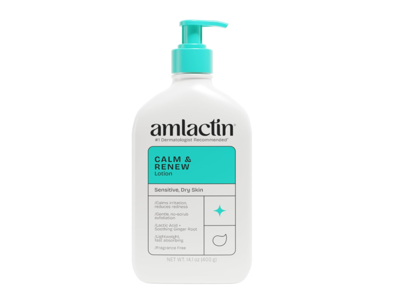 Amlactin Calm & Renew Lotion, Lactic Acid+Ginger Root, 14.1 oz/400 g