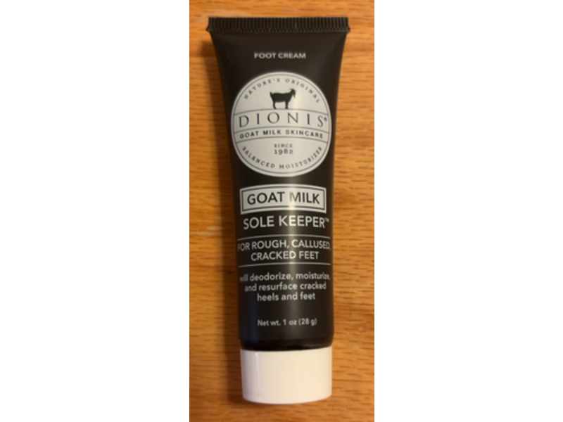 Dionis Sole Keeper Foot Cream, Goat Milk, 1 oz/28 g