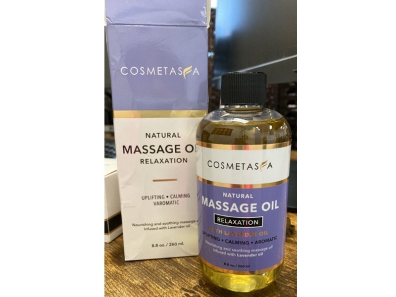 Cosmetasa Natural Massage Oil, Lavender Oil, 8.8 fl oz/260 mL
