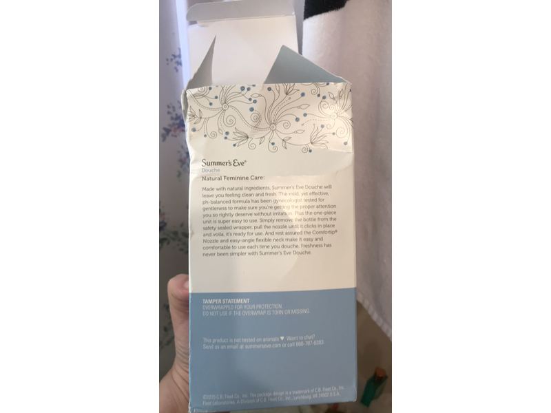 Summer's Eve Douche Extra Cleansing Vinegar & Water, 4.5 fl oz/133 mL, 4 Count