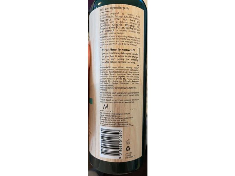 A'kin Mild & Gentle Fragrance Free Conditioner, 16.9 fl oz/500 mL