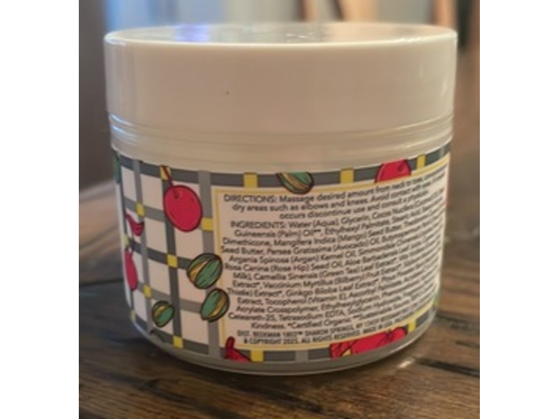 Beekman 1802 Goat Milk Whipped Body Cream, Pistachio & Dark Cherry, 2 fl oz/59 mL