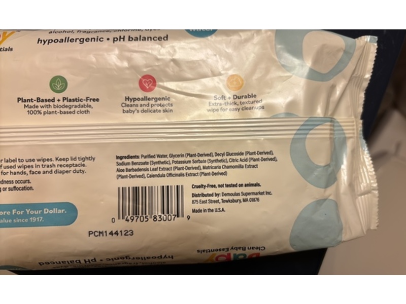 MB Clean Baby Essentials Baby Wipes, 64 Count